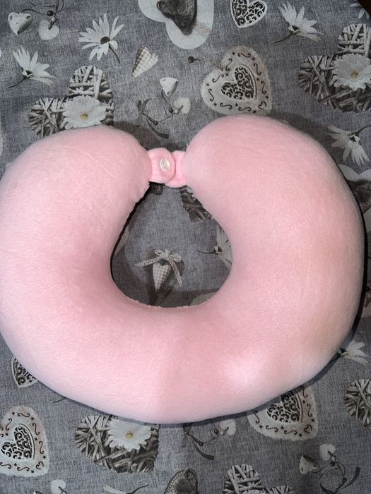 pernă de gât pt calatorii roz