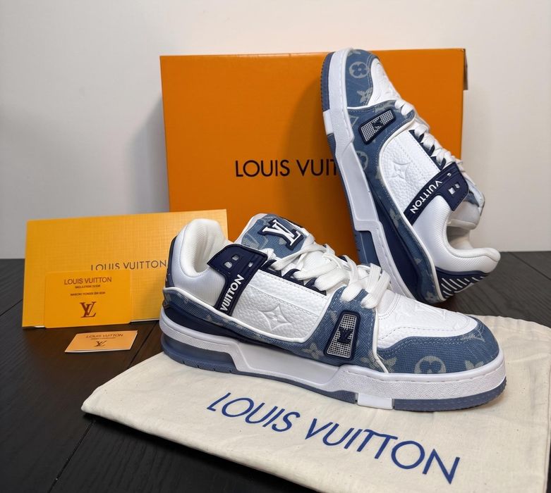 Adidasi LV Trainer Blue Jeans - Premium