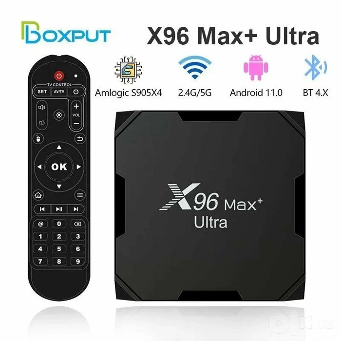 X96 Max+ Ultra 4GB/32GB Android 11

Sifatli va tezkor Android TV
 Oddi