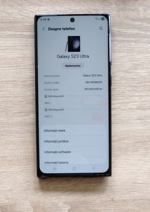 Samsung Galaxy S23 Ultra 256GB / 8GB RAM - citește descrierea !