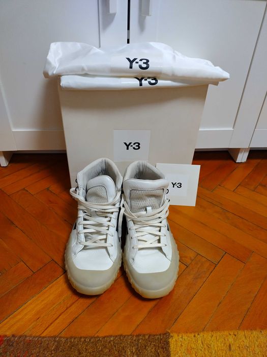 Adidasi Ghete Y3  piele Alb nr 43 1/3 Y-3 GR.1P High GW8642
