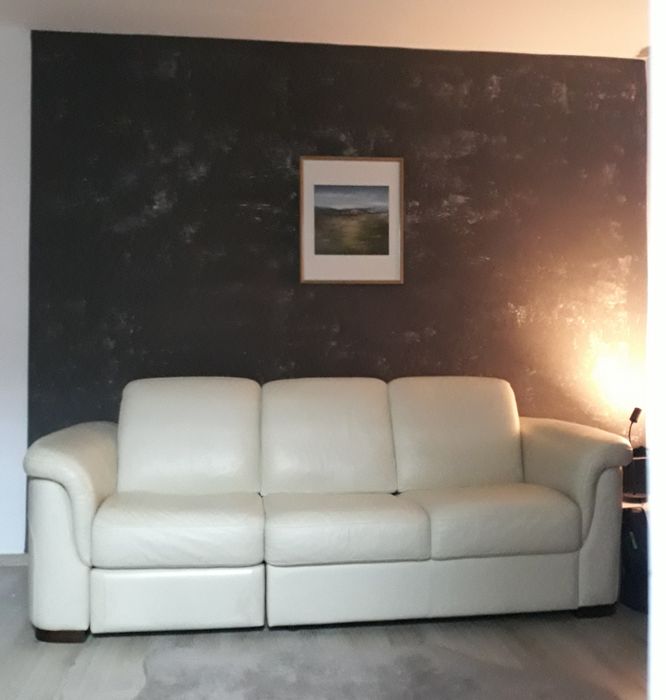 Vand canapea din piele cu sistem  rickler