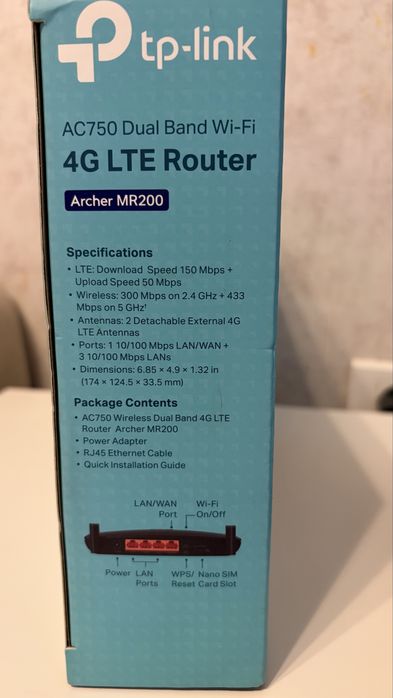 ROUTER 4G LTE - TP LINK AC750, Archer Mr200 ( doar testat)