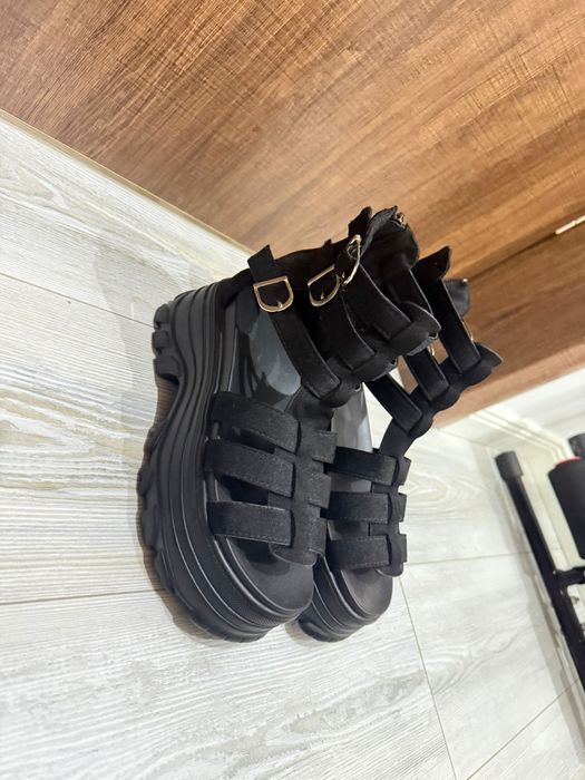 Sandale gladiator negre