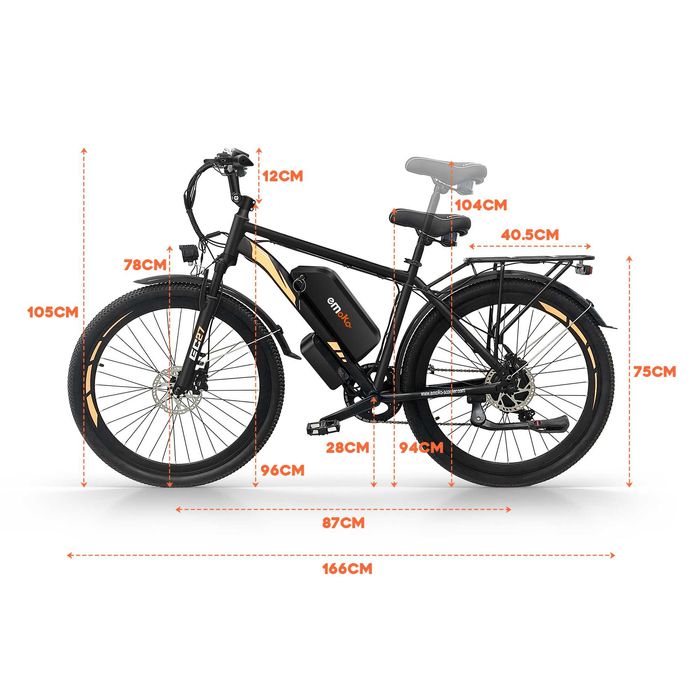 Електрически велосипед/колело EMOKO EC27 500W 17.5AH