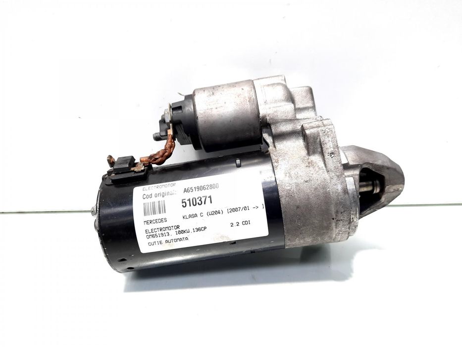 Electromotor, cod A6519062800, Mercedes Clasa GLK (X204), 2.2 CDI, OM651912, cutie automata