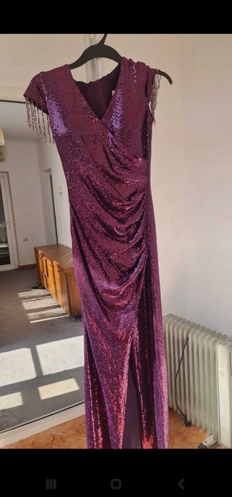 Rochie lunga eleganta, cu paiete, 38