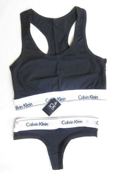 Set bustiera si chilot CK Negru, S