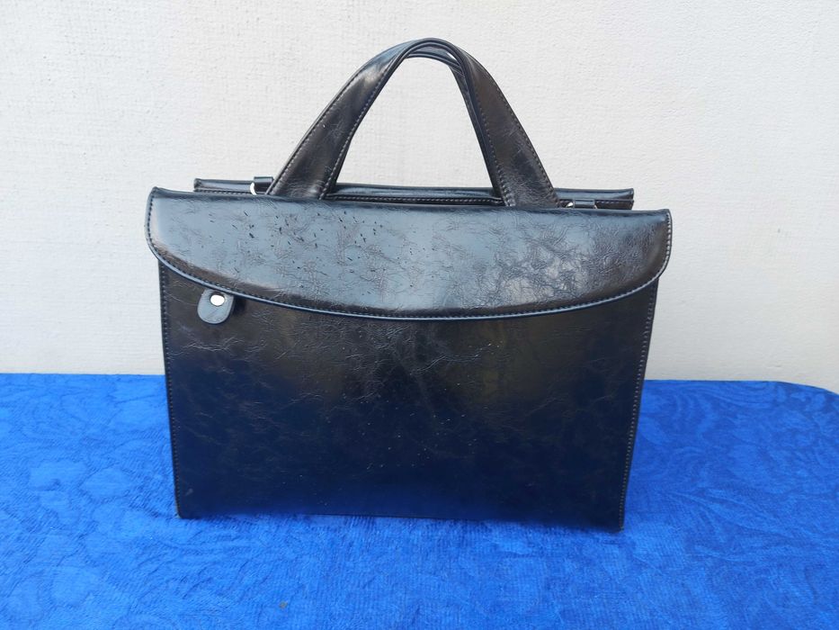 *Tosoco Geanta de documente | 37×28×9 cm, Negru