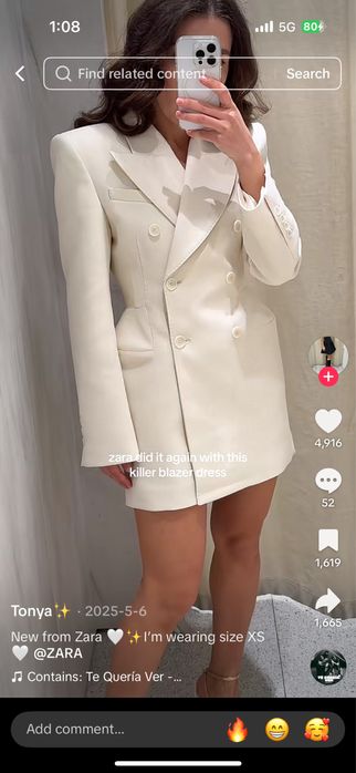 Дамска рокля/блейзер Zara