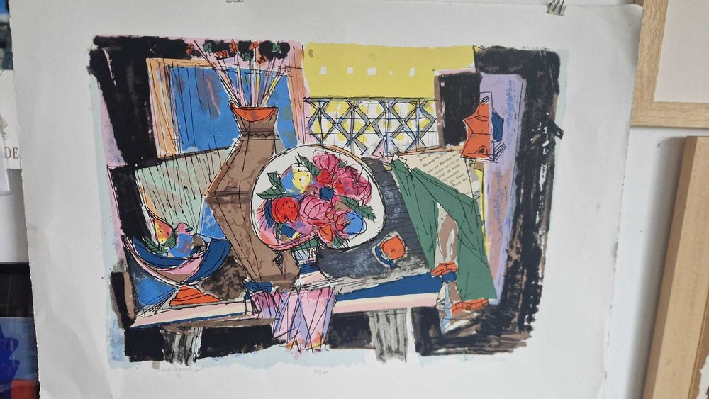 Litografie color Marcel Iancu ( Janco )