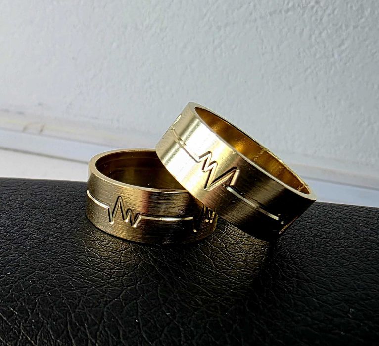 Set verighete aur 14k (B6862 Ag50 Galata2)-Garantie 2 Ani!