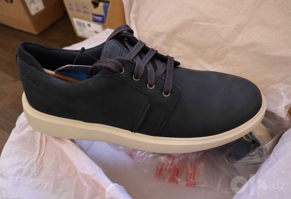 Мужские кожаные кроссовки Clarks Brodin Seam EU 42 оригинал