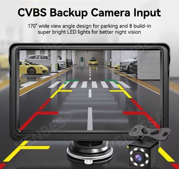 Универсален автомобилен мултимедиен плеър с камера