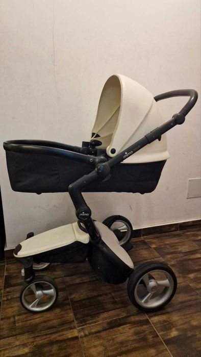 Продавам мултифункционална детска количка Mima Xari летен и зимен вариант комплект с преносимо кошче