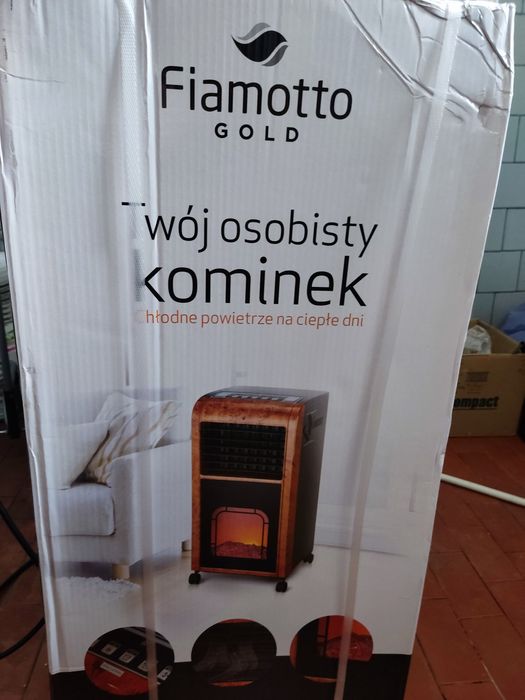 Климатик/ Йонизатор/Овлажнител/Камина 4в1 подвижен уред FIAMOTTO GOLD