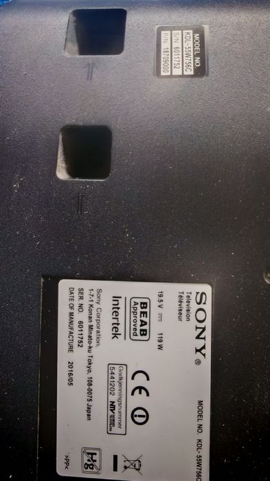 Televizor Sony Bravia 139cm, stare buna, perfect functional