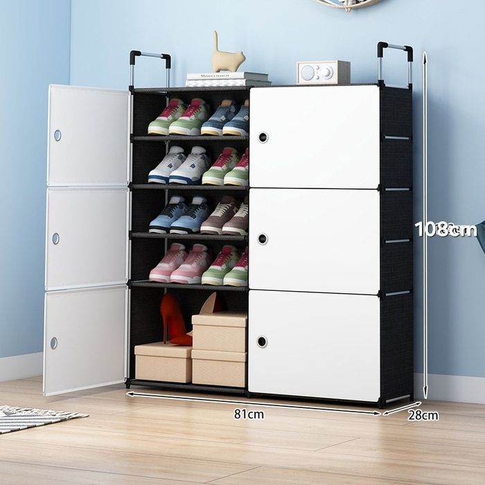 Шкаф для обуви с дверцами 108×81×28 см