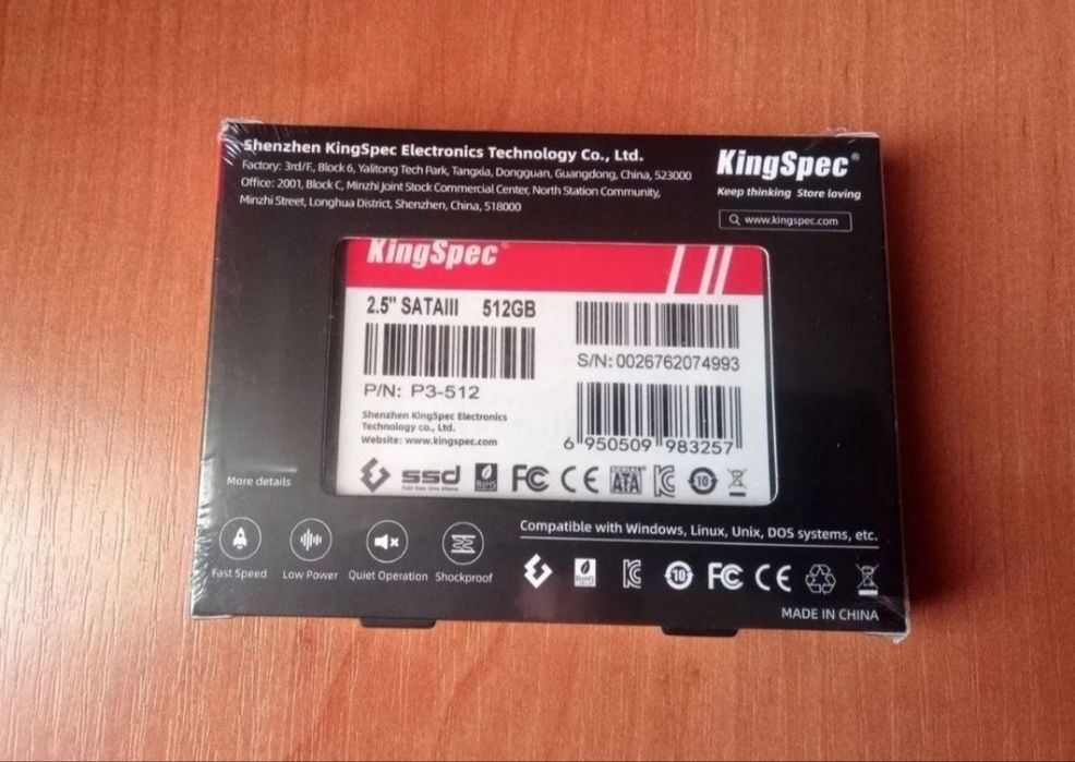 Диск SSD 512 Gb, Новыe! Жесткий диск ССД