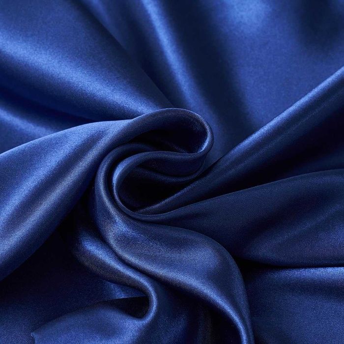 Спален комплект сатен, различни размери, синьо-сив, 2 калъфки за 65х65