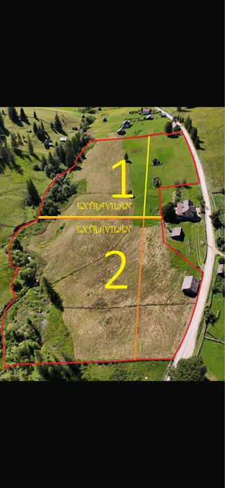 Teren de vanzare la munte in Bucovina