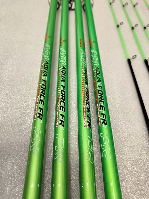 SET 4 Lansete Feeder Dunare FL AQUA FORCE 200g 3.00m + 4 Mulinete QC50