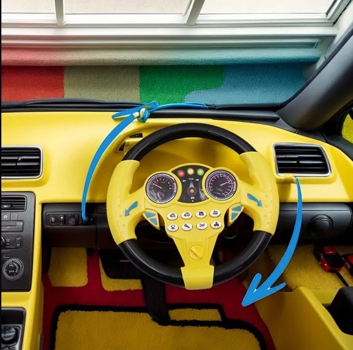 Образователна кола с вертикален волан