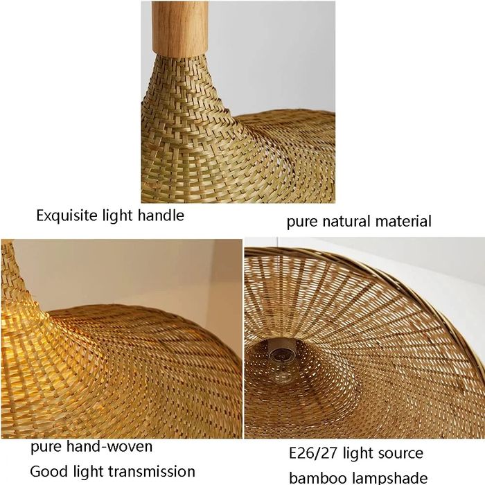 Висящо осветителни тела от ръчно тъкан ратан