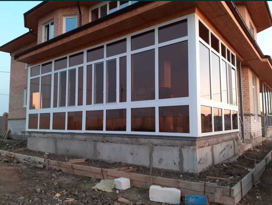 Алюминиевые и пластиковые окна,двери, витражи, перегородки, балконы