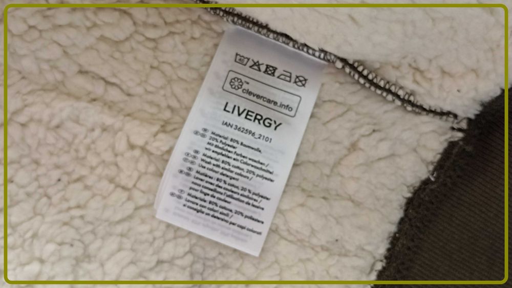 "LIVERGY"  суитчер с цип и с топла подплата - ИЗГОДНО !