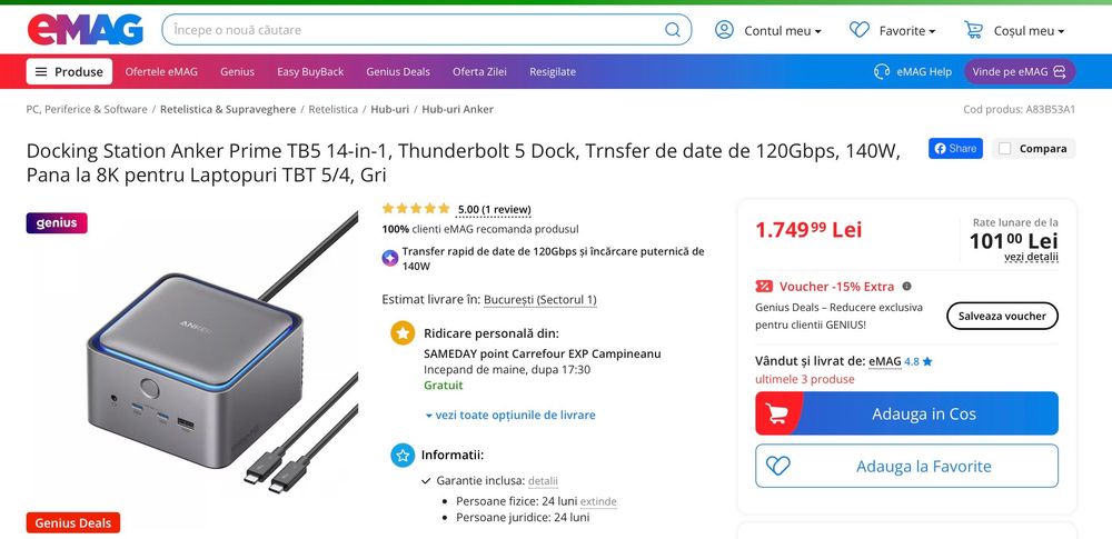 Anker Prime 14-in-1 docking station
