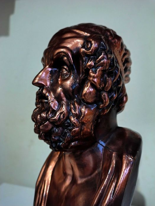 Страхотен Бронзов Бюст На Омир