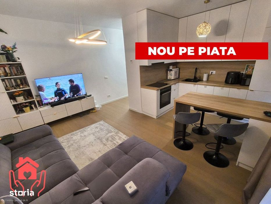 Baneasa Shopping City-2 camere complet mobilate, spatii depozitare, LI