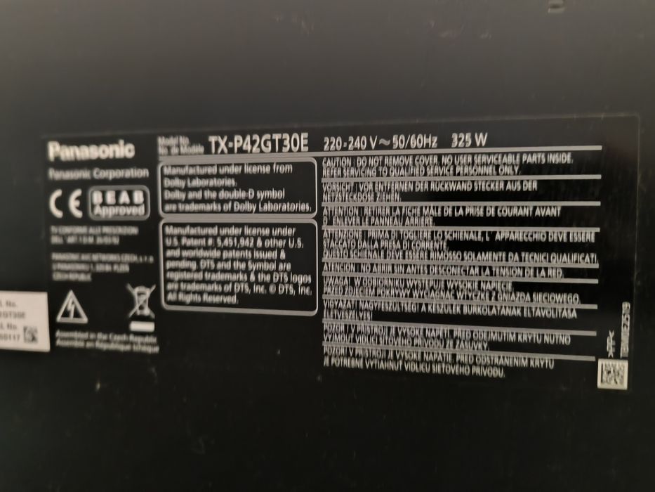 Panasonic TX-P42GT30E 106 cm plasma