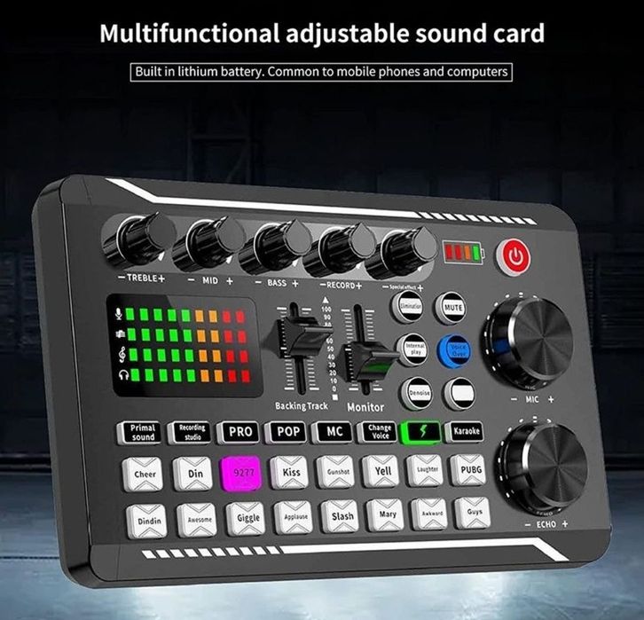 Mixer audio consola dj cu efecte de sunet și Bluetooth 5.0