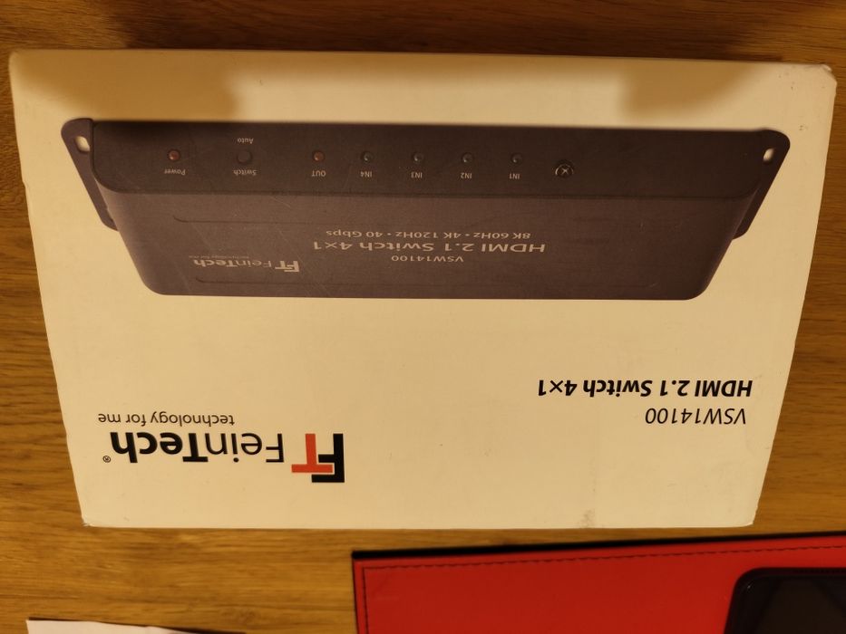Switch HDMI 4 în 1 Feintech 8K 60Hz sau 4K 120Hz