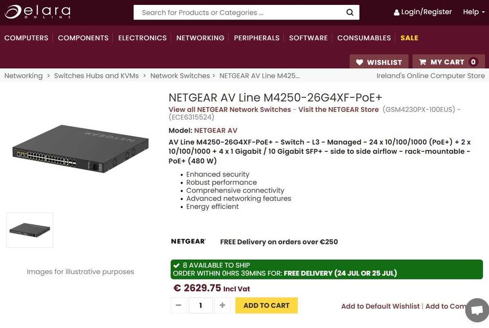 NETGEAR M4250  ProAV Line Switch