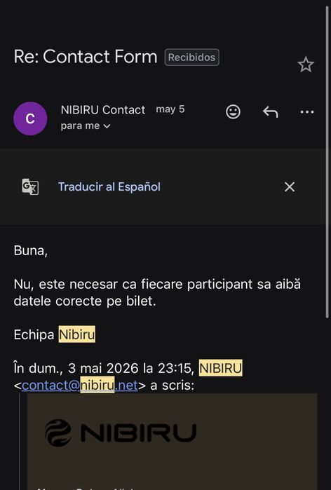 Vand bilet la nibiru galaxia 300 lei negociabil