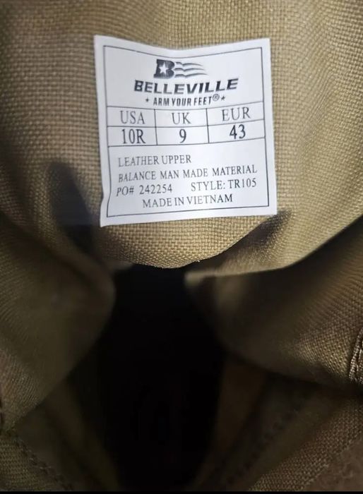 Bocanci tactici Belleville TR105 măimea  43 – Noi în cutie, talpă VIBRAM