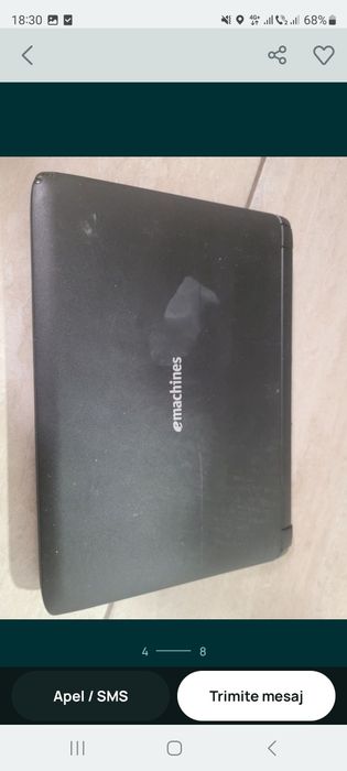 Laptop eMachines, Linux, 160GB, doar in Cluj, 100 lei fix