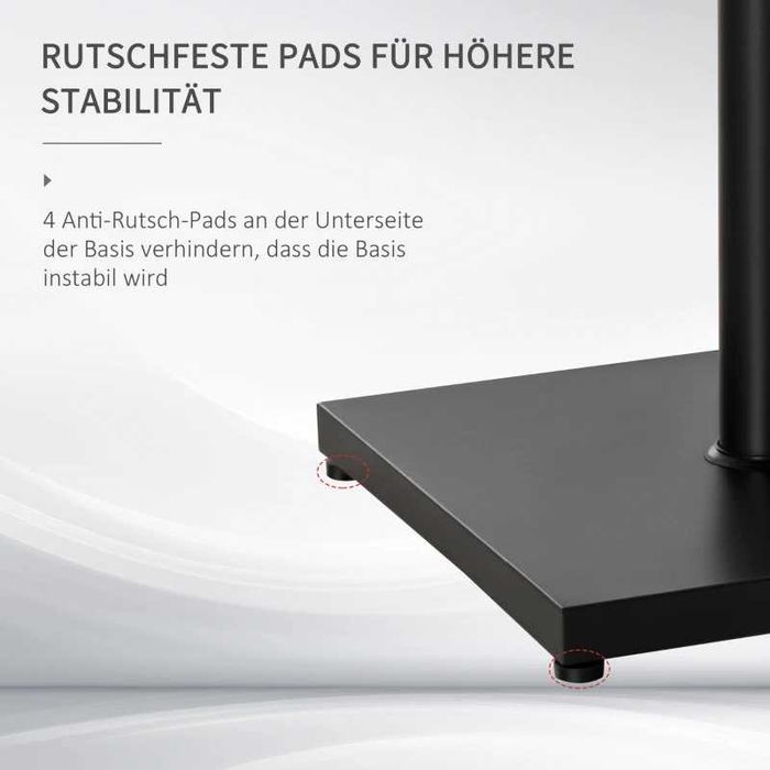 Стойка за чадър Outsunny, за Ø35 мм, Ø38 мм, Ø48 мм, 45 x 45 x 39 см