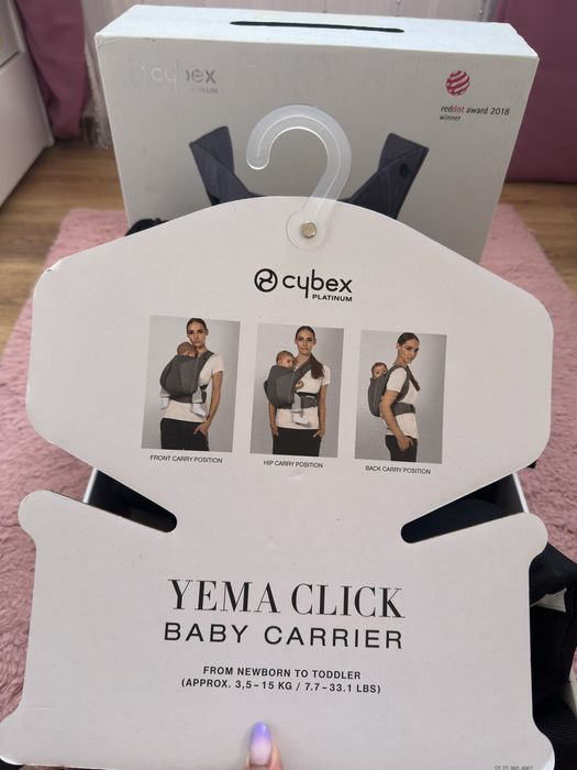 Ергономична раница Cybex Yema Click Denim Stardust Black