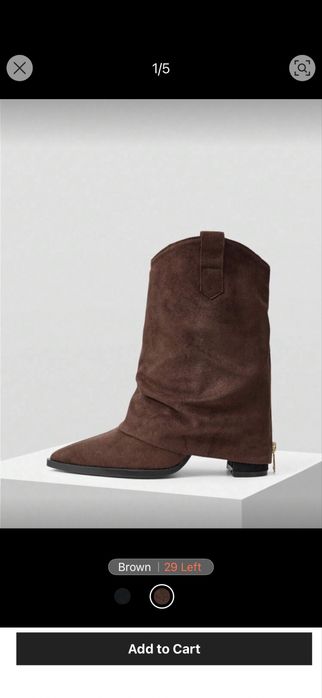 Велур- боти на ток