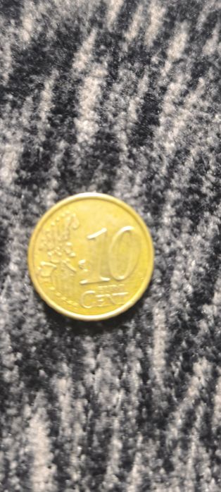 Евро цент наминал 10