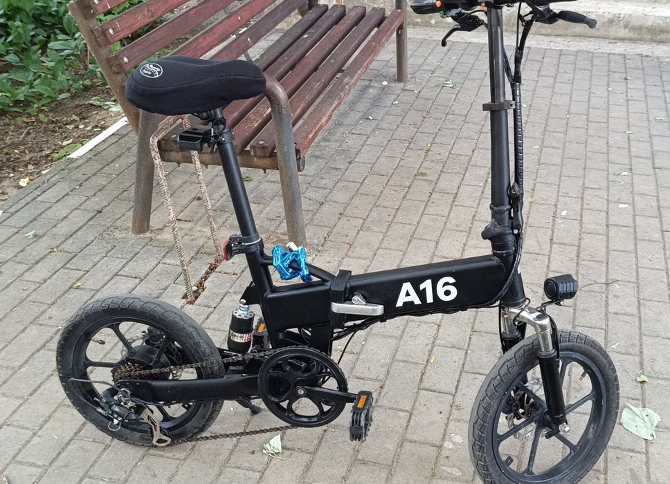 Bicicletă electrică ADO A16, 35 km/h.Cruise Control, FULL echipată
