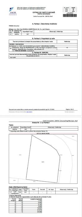 Teren in Bod (Langa Brasov)