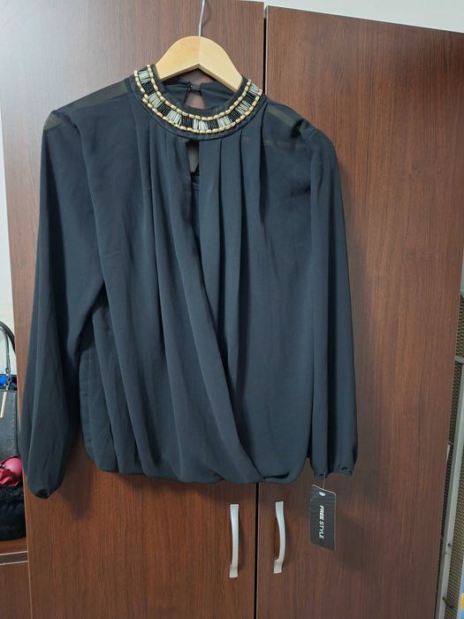 Дамска черна блуза