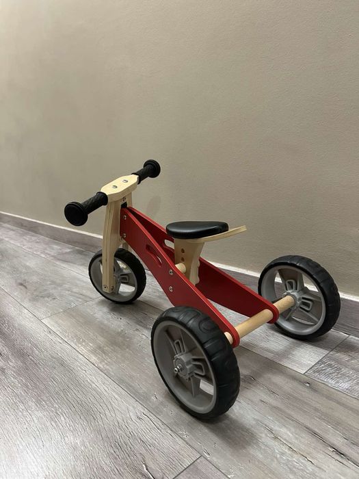Дървена триколка 2 в 1