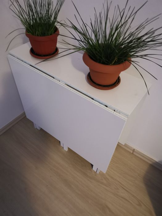 Masă pliabilă albă nouă