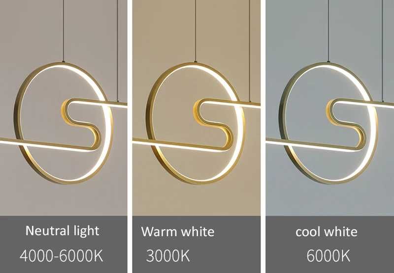 Модерни ЛЕД LED висящи осветителни тела, полилей, дистанционно 218